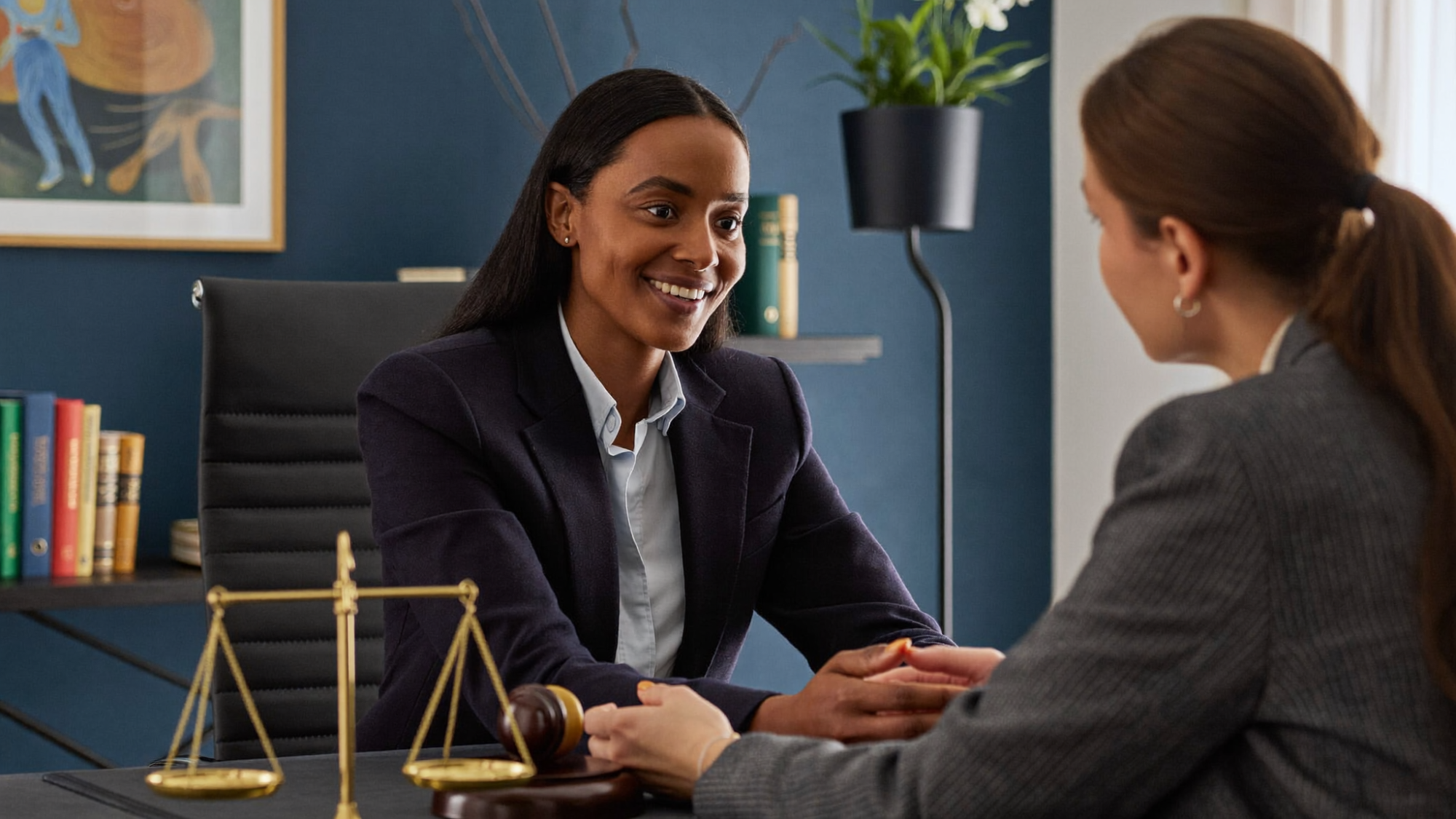 Macomb County custody attorney meeting with a parent for a consultation
